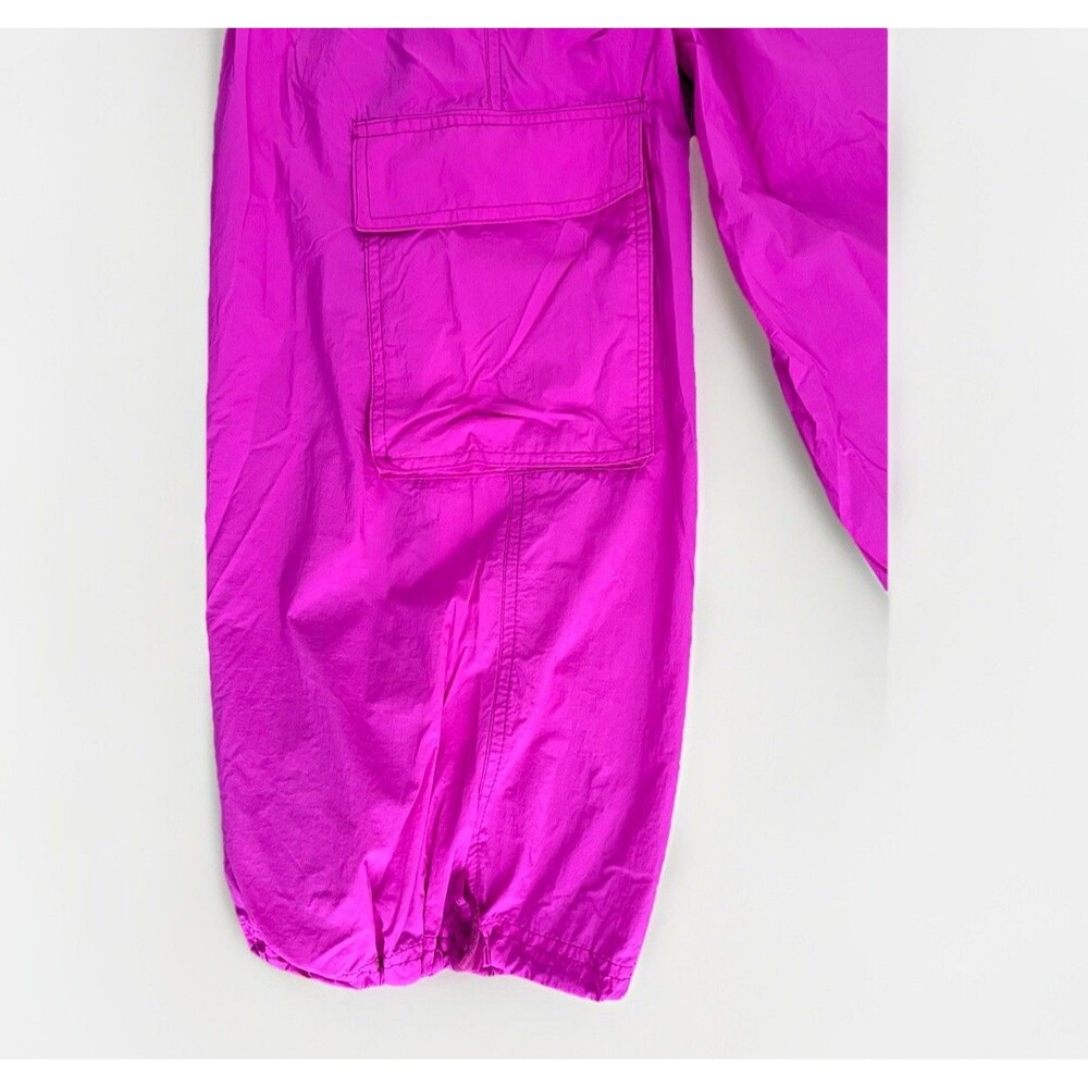SOLD! Anthropologie Daily Practice Base Jump Parachute Pants Sz Small Hot Pink - Picture 7 of 10